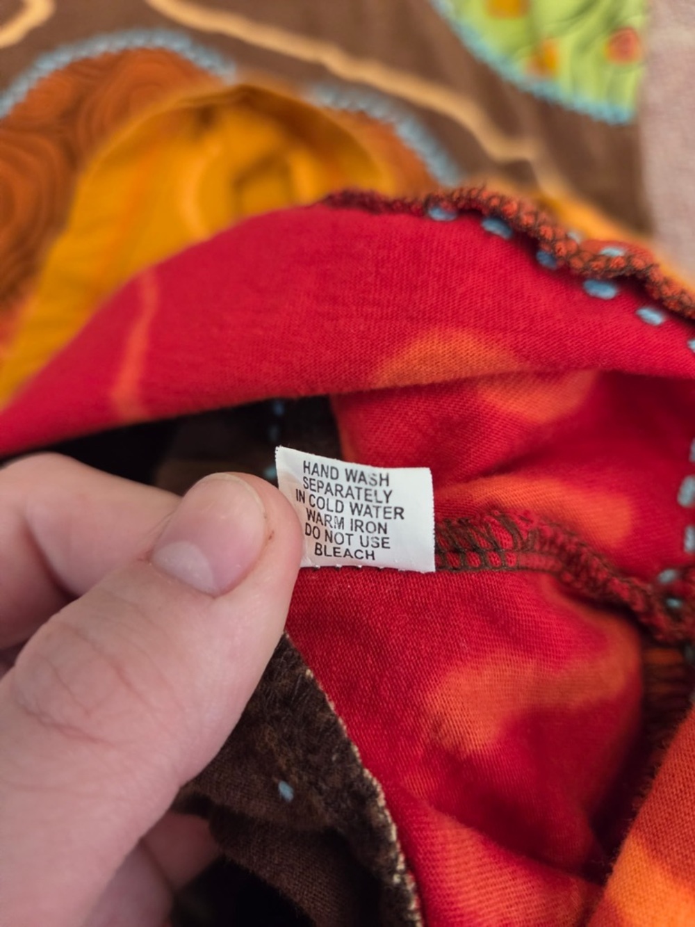 Vintage batik patchwork Rising international hippie core festival dress Nepal sm - Picture 7 of 8